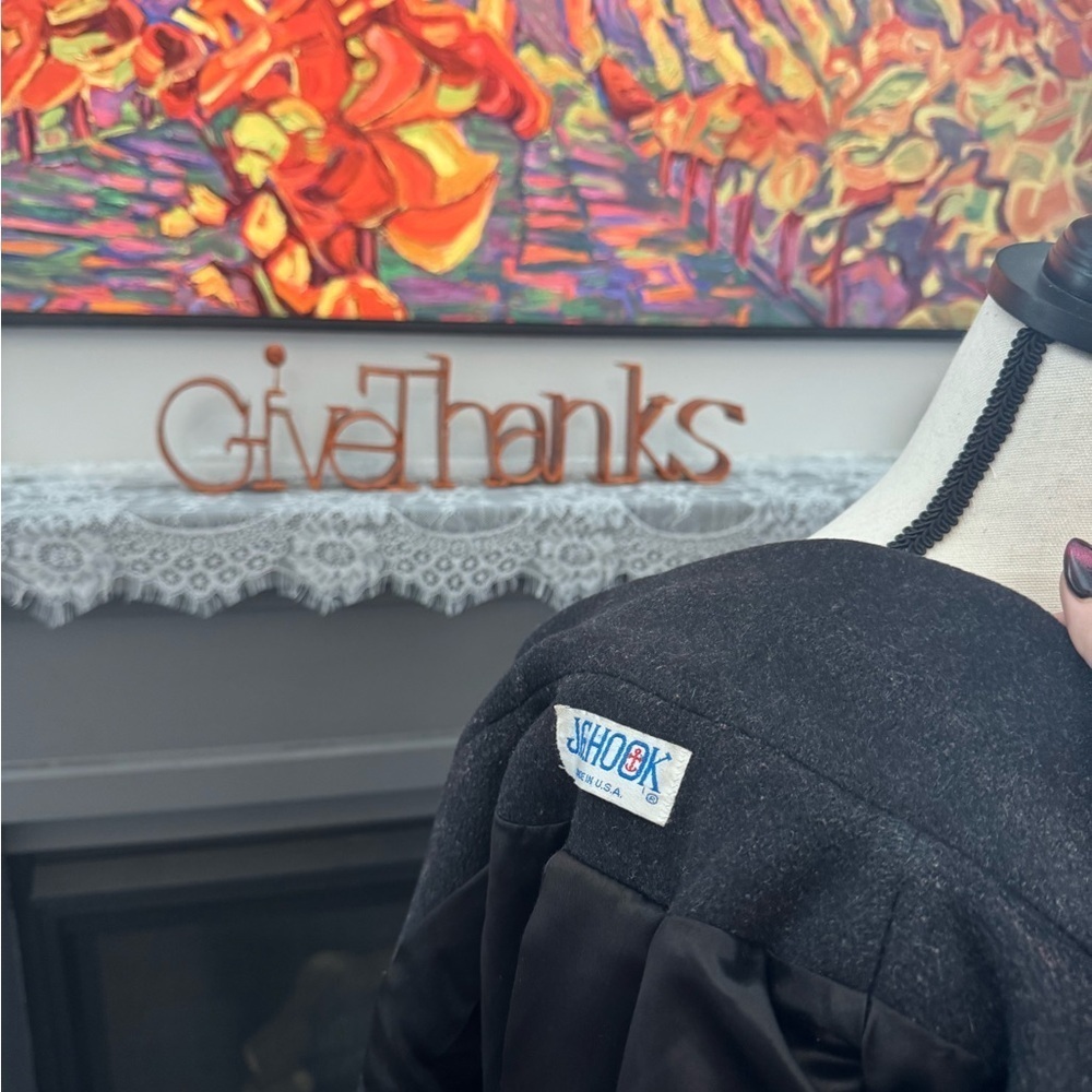 JG Hook 100% Pure Wool Double-Breasted Coat Size 6 Made in USA - Picture 8 of 9